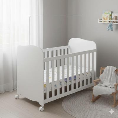 Berço Americano Peroba Móveis Duda com Colchão Herval Baby Encanto