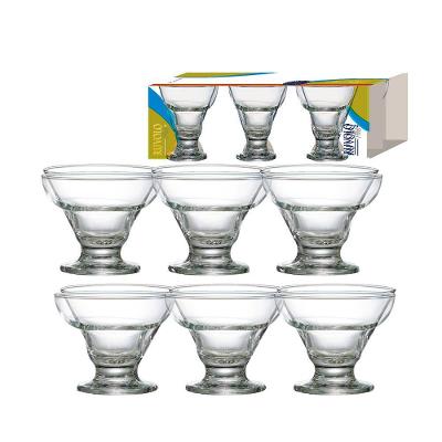 Conjunto de Taças de Sobremesa Ruvolo Cancun em Vidro - 6 Peças