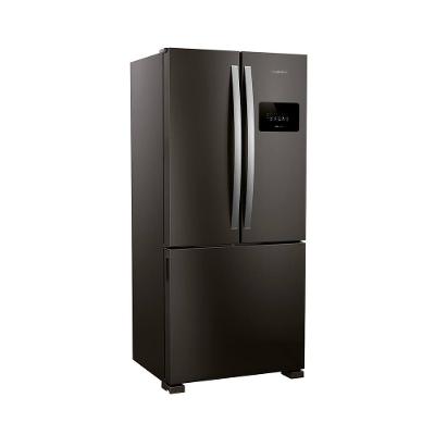 Geladeira Brastemp BRO85ME 559L Frost Free French Door Black Inox