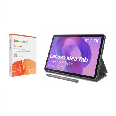 Tablet Lenovo Idea Tab 11” Android 15 ZAFR0856BR Wi-Fi 128GB + Microsoft 365 Personal