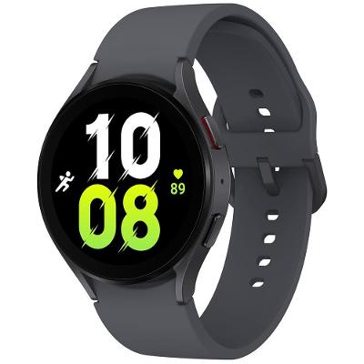Smartwatch Samsung Galaxy Watch5 BT 44mm Grafite Tela Super AMOLED de 1.4", Bluetooth, Wi-Fi, GPS, NFC e Sensor de Frequência Cardíaca Óptica