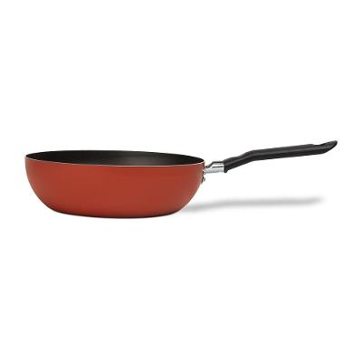 Panela Wok Brinox Fun Antiaderente Pro-Flon 2,3L 24cm Terracota