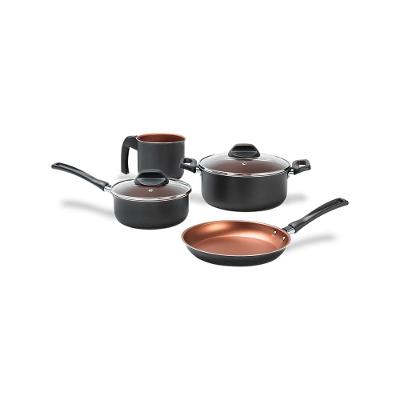 Jogo de Panelas 4 Peças Brinox Topázio Antiaderente Pro-Flon Cinza Range