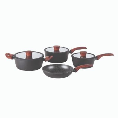 Jogo de Panelas Indução 4 Peças Brinox Sirius Antiaderente Mineral Resist Preto