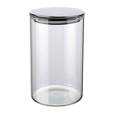 Pote de Vidro Slim Euro Home VDR6866 1L Tampa Inox Fechamento Hermético Design Moderno