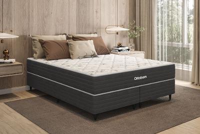 Colchão Ortobom Mônaco Queen 158x198 Mola Pocket Ensacada Espuma D26 Branco/Rosé