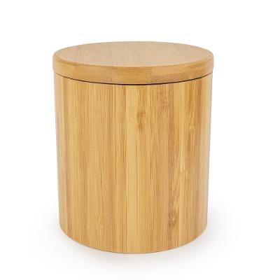 Saleiro Porta Condimentos Euro Home Bambu com Tampa Imantada