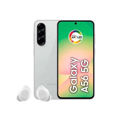 Smartphone Samsung Galaxy A56 5G Tela 6.7" 128GB Câmera Tripla 50MP Cinza + Galaxy Buds Core Branca