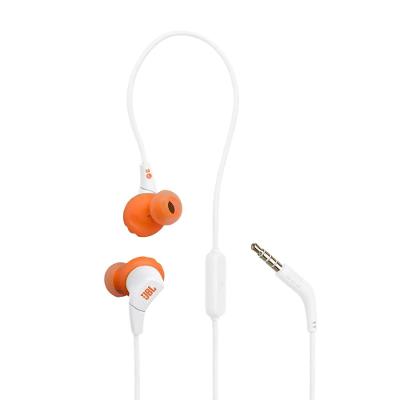 Fone de Ouvido JBL Endurance Run 3 Com Fio P2 IP65 Microfone FlipHook Branco