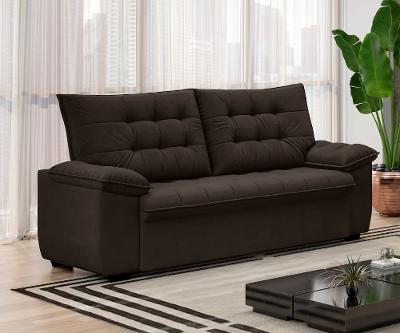 Sofá 3 Lugares Luizzi Berlim Veludo 200cm Madeira Maciça