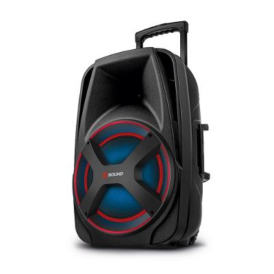 Caixa de Som Amplificada Mondial XSound CM-650-N 650W Bluetooth RGB Color Lights Bateria até 9h Preta