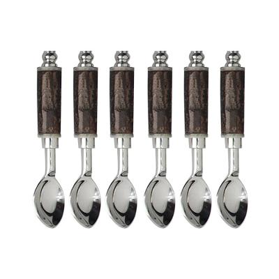 Jogo de Colheres para Chá Fracalanza Arvoredo em Aço Inox 6 Peças