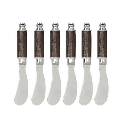 Jogo de Espátulas para Manteiga e Patê Fracalanza Arvoredo em Aço Inox 6 Peças