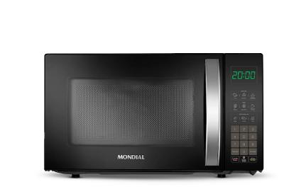 Micro-ondas Mondial 21 Litros 1200W Função Tira Odor e Manter Aquecido Preto