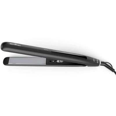 Prancha de Cabelo Britânia BPR03A Cerâmica 200°C PTC Trava Fechamento Preto Bivolt