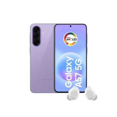 Smartphone Samsung Galaxy A57 5G Tela 6.7" 256GB Lilás + Fone de Ouvido Buds Core Branco