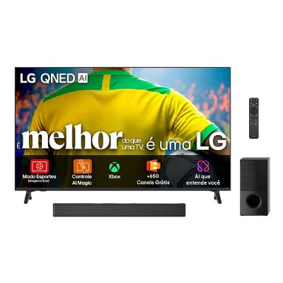 Combo Smart TV 75” 4K LG 75QNED73ASA QNED WebOS 25 + Soundbar LG SH5A 600W