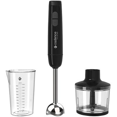 Mixer Cadence Mixture Max 2 em 1 Inox com Copo Medidor Lâminas em Aço Inoxidável