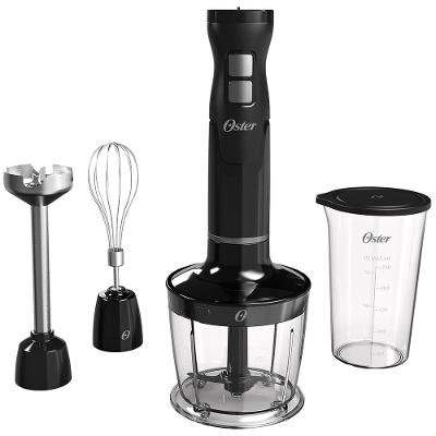 Mixer Multifuncional Oster 3 em 1 Black com Mini Processador Batedor e Copo Medidor