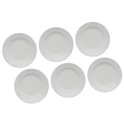 Conjunto de Pratos Rasos Oxford Biona Donna em Cerâmica 24cm – 6 Peças