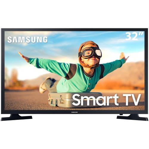 Smart TV 32" LED HD Samsung Tizen T4300 com HDR, Sistema Operacional Tizen, Wi-Fi, Espelhamento de Tela, Dolby Digital Plus, HDMI e USB - 32T4300