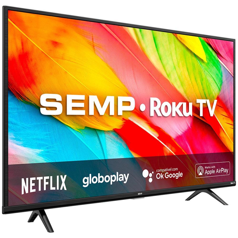 Smart TV LED 43" Full HD Semp Roku TV 43R6500 Wi-Fi Dual Band, 3 HDMI, 1 USB, com controle por aplicativo, compatível com Google Assistente e Alexa - 2