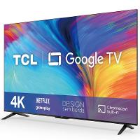 Smart TV LED 50" 4K TCL 50P635 com HDR, Wi-Fi Dual Band, Bluetooth, Controle Remoto com Comando por controle de Voz, Google Assistente e Borda fina