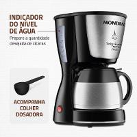 Cafeteira Elétrica Mondial Dolce Arome Thermo Inox C-33 JT 24 Xícaras - Preta - 6