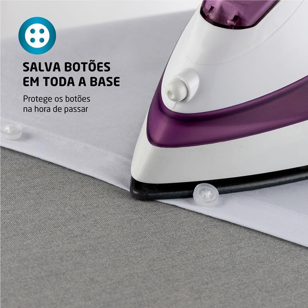 Ferro de Passar a Vapor Mondial Ceramic Express F-40 com Spray e Base Cerâmica - Branco/Roxo - 4