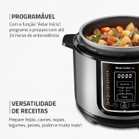 Panela de Pressão Elétrica Mondial 5L Digital Master Cooker PE-38 5L Preta - 3