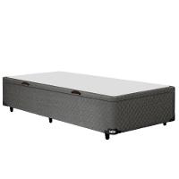 Base Box para Colchão de Solteiro Itaflex Universal com Baú 40,5x88x188 cm - Grafite Chumbo - 2
