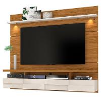 Painel com Bancada Suspensa Madetec Lana com 1,82 cm de Largura, Ideal para TV de Até 60” - 2