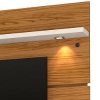 Painel com Bancada Suspensa Madetec Lana com 1,82 cm de Largura, Ideal para TV de Até 60”