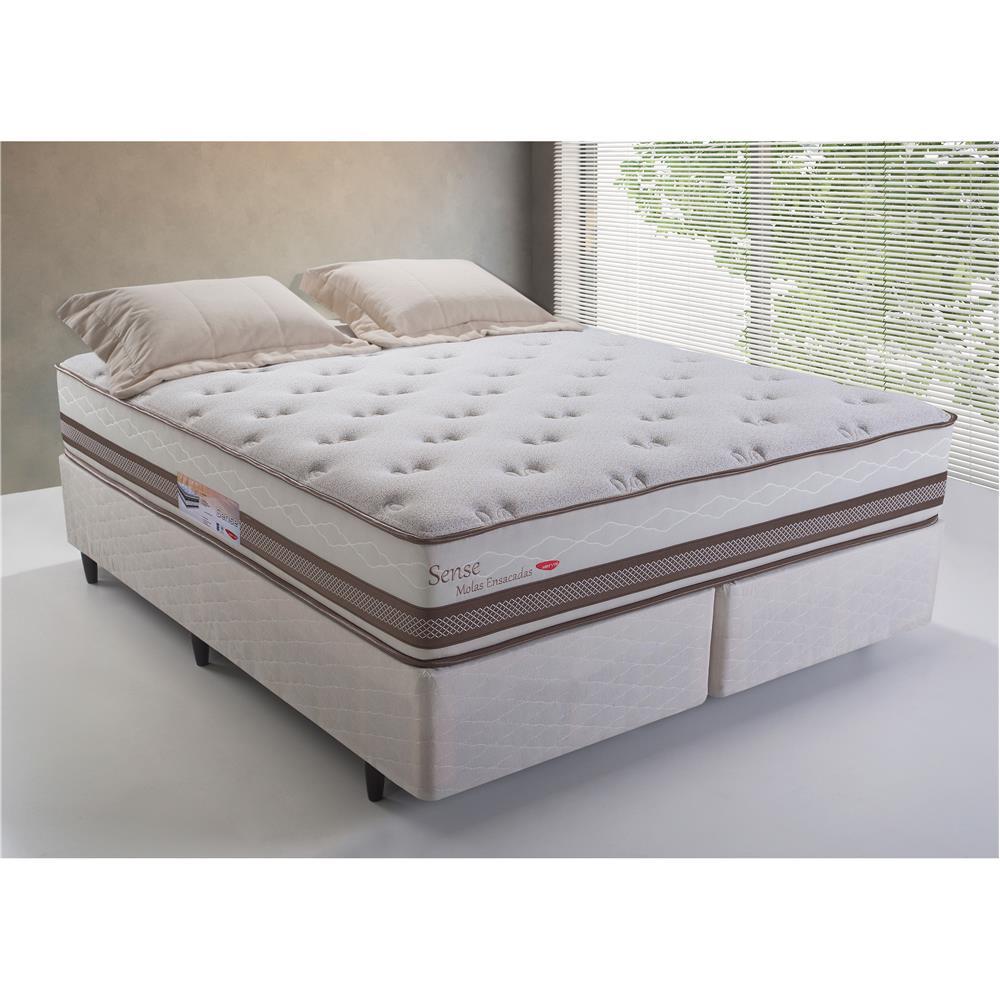 Colchão Queen Size Herval Sense com Molas Ensacadas 30x158x198 cm - Bege - 2