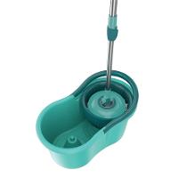 Mop Giratório FlashLimp MOP8209-VA com Balde, Cabo Telescópico e Refil – Verde Água