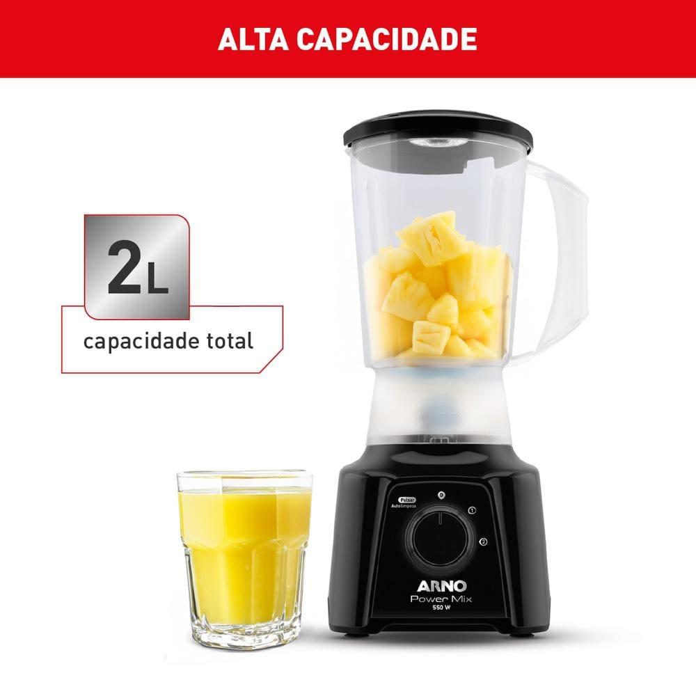 Liquidificador Arno Power Mix LQ10 Preto 550W com 2 Velocidades - 4