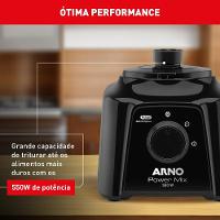 Liquidificador Arno Power Mix LQ10 Preto 550W com 2 Velocidades - 3
