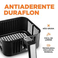Fritadeira Elétrica Sem Óleo Air Fryer Mondial Grand Family AF-55I 5,5L – Preta/Inox - 5