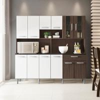 Cozinha Compacta Poliman Móveis Clara com 12 Portas e 1 Gaveta - 180cm de largura - 1