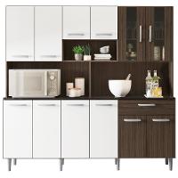 Cozinha Compacta Poliman Móveis Clara com 12 Portas e 1 Gaveta - 180cm de largura - 2