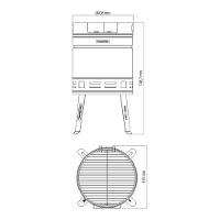 Churrasqueira à Carvão Tramontina TCP 400 em Aço Inox e Aço Esmaltado - 2
