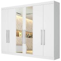 Guarda-Roupa Casal Mademarques Alba com Espelho, 6 Portas e 4 Gavetas - 1