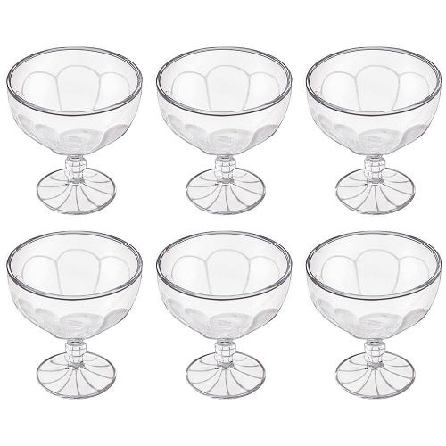 Conjunto Country com 6 Taças para Sobremesa Globimport - 380ml