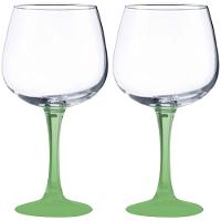 Conjunto de Taças para Gin Vicrila Ibiza com Base Verde 720 ml – 2 Peças - 1