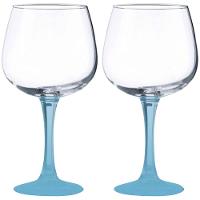 Conjunto de Taças para Gin Vicrila Ibiza com Base Azul 720 ml – 2 Peças - 1