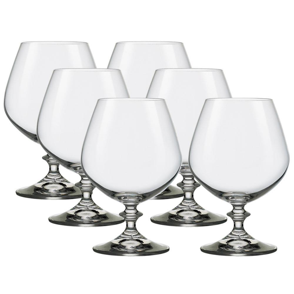 Conjunto de Taças para Conhaque Bohemia Angela 400 ml em Cristal Ecológico - 6 Peças - 1