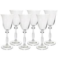 Conjunto de Taças para Vinho Branco Bohemia Angela em Cristal Ecológico 185ml - 6 Peças - 1