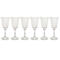 Conjunto de Taças para Água Bohemia Angela 350 ml em Cristal Ecológico - 6 Peças - 1