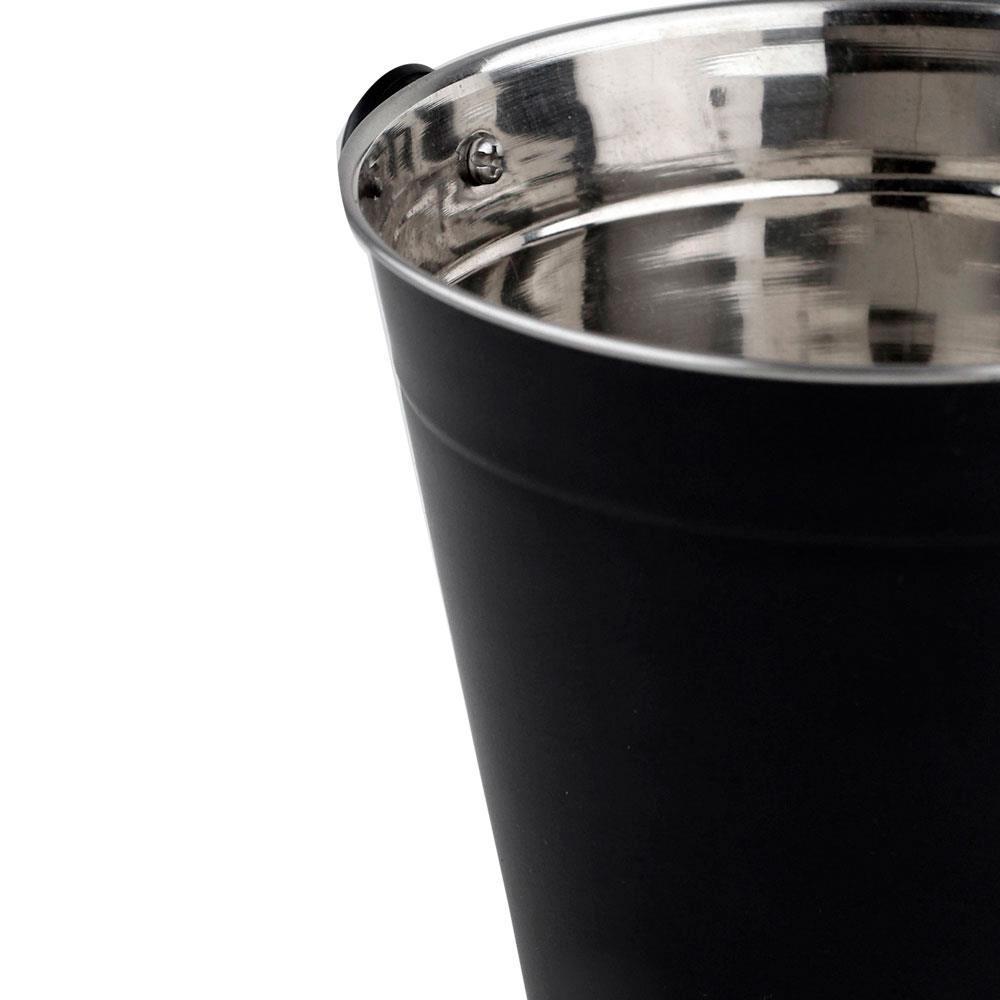 Balde para Gelo Dynasty Open Bar em Aço Inox Preto - 1,25 L - 4