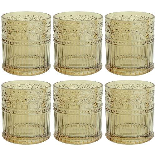 Conjunto de Copos Baixos L`Hermitage Republic Âmbar 330 ml - 6 Peças